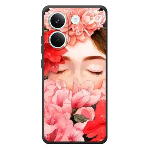 Чехлы (ART) Цветы на Xiaomi Poco X8 Pro (VPrint) (Глаза в цветах)
