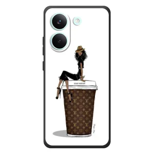 Чехлы Луи Витон для Xiaomi Poco X8 Pro (AlphaPrint - LOUIS VUITTON) (кофе LOUIS VUITTON)