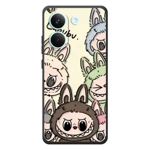 Чохол з Лабубу на Xiaomi Poco X8 Pro (Золота мавпа Bored Ape)