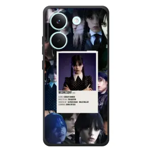 Чехлы Венсдей на Xiaomi Poco X8 Pro Уэнсдей (AlphaPrint) (коллаж Уэнздей)
