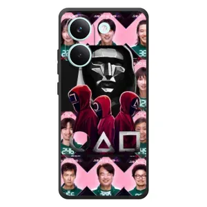 Чехол Гра в кальмара для Xiaomi Poco X8 Pro (Участники Игра кальмара)