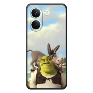 Чехол с мультфильмом Шрек на Xiaomi Poco X8 Pro (Шрек и Осел)