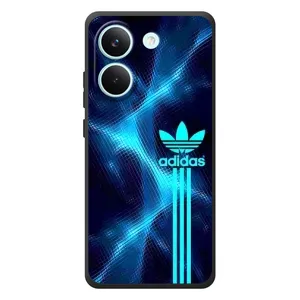 Чехлы Адидас для Xiaomi Poco X8 Pro (AlphaPrint) (Синий Адидас)