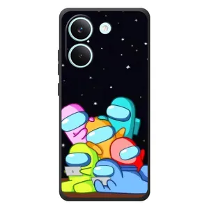 Чехол Амонг Ас для Xiaomi Poco X8 Pro (AlphaPrint) (Скины в космосе)