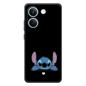 Чехол с принтом Стич на Xiaomi Poco X8 Pro (Стич на черном)