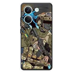 Чехлы с картинкой ЗСУ для Xiaomi Poco X8 Pro (AlphaPrint) (Воин ВСУ)