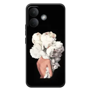 Чехлы (ART) Цветы на Xiaomi Poco X8 (VPrint) (Белые цветы)