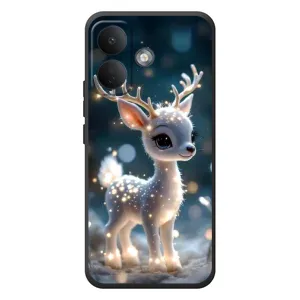 Яркий чехол для Xiaomi Poco X8 с Зимними Оленятами