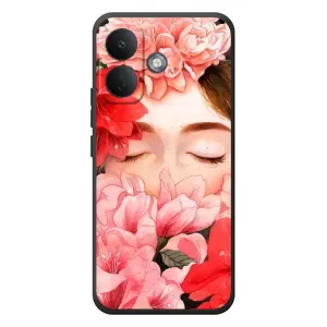 Чехлы (ART) Цветы на Xiaomi Poco X8 (VPrint) (Глаза в цветах)