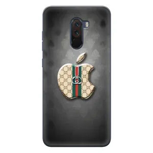 Чехлы ГУЧЧИ для Поко Ф1 (AlphaPrint) (Apple gucci)