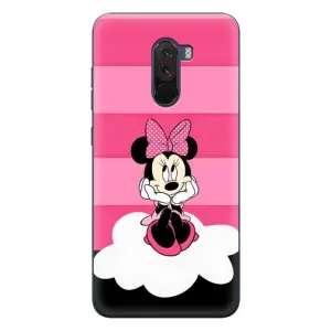 Эксклюзивный чехол для Xiaomi POCO F1 (AlphaPrint - Мультяшные) (Девочка Maus)