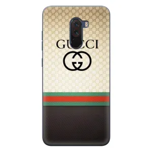 Чехлы ГУЧЧИ для Поко Ф1 (AlphaPrint) (GUCCI стиль)