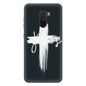 Чехол для Xiaomi POCO F1 (AlphaPrint) - (Христианские) (Иисус)