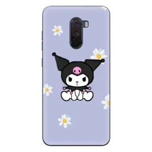 Чохол з кроликом Куромі на Xiaomi POCO F1 (Куромі в квітах)