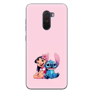 Чехол с принтом Стич на Xiaomi POCO F1 (Лило и Стич)