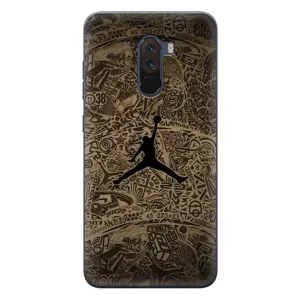 Чехлы для Xiaomi POCO F1 - с картинкой JORDAN (AlphaPrint) (Logo Jordan)