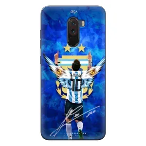 Чехлы для Xiaomi POCO F1 (Leo чемпион) (AlphaPrint) (Месси сборная)