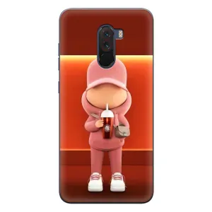Крутые Чехлы Луи Виттон для Xiaomi POCO F1 (AlphaPrint) (С Кофе)