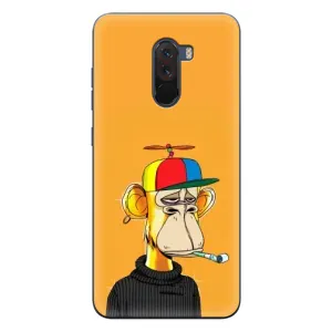 Чехлы с Обезьянами NFT для Xiaomi POCO F1 (AlphaPrint) (Скучающая Обезьяна NFT)