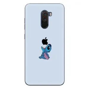 Чехол с принтом Стич на Xiaomi POCO F1 (Stitch apple)
