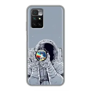 Чехол NASA для Xiaomi Redmi 10 (AlphaPrint) (Космонавт фото)