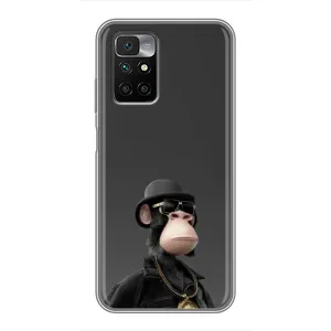Чехлы с Обезьянами NFT для Xiaomi Redmi 10 (AlphaPrint) (Обезьяна NFT)