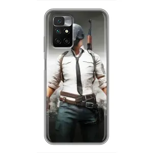 Чехол PUBG для Редми 10 (AlphaPrint)