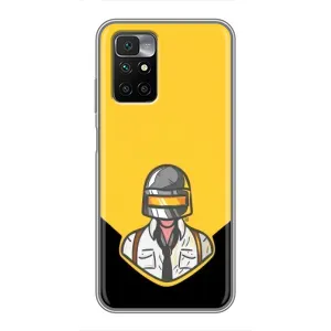 Чеjхол PUBG для Xiaomi Redmi 10: ксіаомі редмі 10 (AlphaPrint) (Пабг в шоломі)