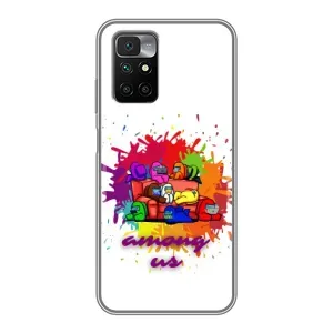 Чехол Амонг Ас для Xiaomi Redmi 10 (AlphaPrint) (Яркий АмонгАс)