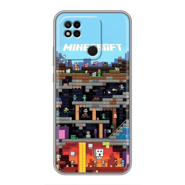 Чохол з принтом «фон Minecraft» для Xiaomi Redmi 10A Чохол з принтом «фон Minecraft» для Xiaomi Redmi 10A