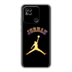 Чехлы для Xiaomi Redmi 10A - с картинкой JORDAN (AlphaPrint) (Jordan Gold)