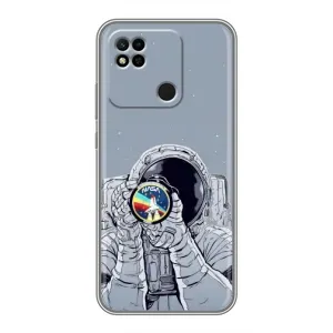 Чехол NASA для Xiaomi Redmi 10A (AlphaPrint) (Космонавт фото)