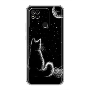 Чохол з принтом для Xiaomi Redmi 10A (AlphaPrint) Модні коти