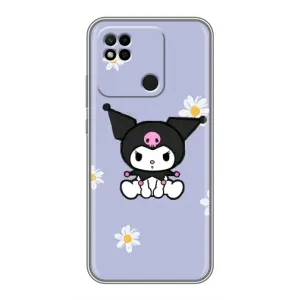 Чехол с кроликом Куроми на Xiaomi Redmi 10A (Куроми в цветах)