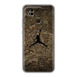Чехлы для Xiaomi Redmi 10A - с картинкой JORDAN (AlphaPrint) (Logo Jordan)