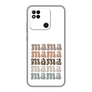 Чохол з принтом «Текстовий колаж мама» для Xiaomi Redmi 10A