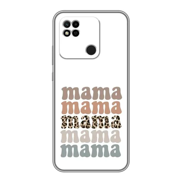 Чохол з принтом «Текстовий колаж мама» для Xiaomi Redmi 10A Чохол з принтом «Текстовий колаж мама» для Xiaomi Redmi 10A