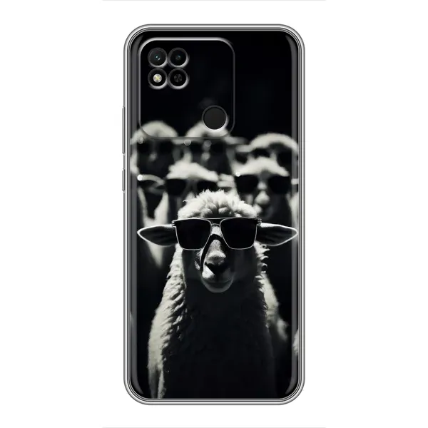 Чохол з принтом «Овечка в окулярах» для Xiaomi Redmi 10A