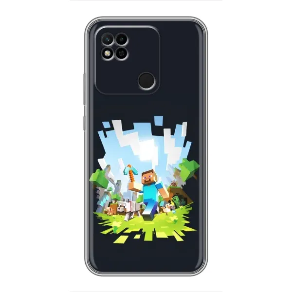 Чохол з принтом «персонажі Minecraft» для Xiaomi Redmi 10A Чохол з принтом «персонажі Minecraft» для Xiaomi Redmi 10A
