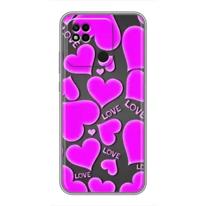 Чехлы для любимой на Ксяомі Редмі 10А (VPrint) (Pink hearts)