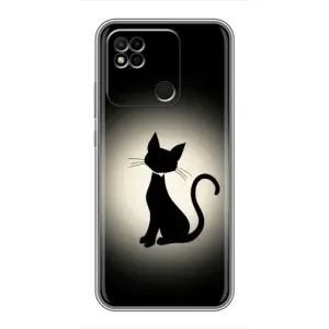 Чохол з принтом «Силует котика» для Xiaomi Redmi 10A