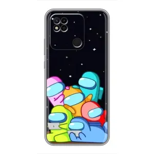 Чехол Амонг Ас для Xiaomi Redmi 10A (AlphaPrint) (Скины в космосе)