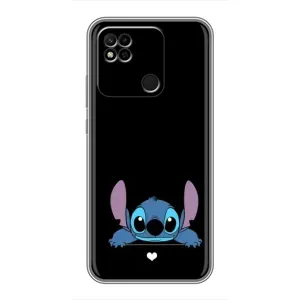 Чехол с принтом Стич на Xiaomi Redmi 10A (Стич на черном)