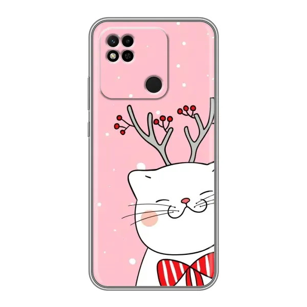 Чохол з принтом «Зимовий кіт» для Xiaomi Redmi 10A