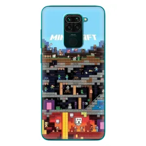 Чохол Майнкрафт на Xiaomi Redmi 10X (AlphaPrint) Minecraft (фон Minecraft)
