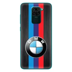 Чехол для Редми 10Х - с принтом БМВ (AlphaPrint) (Лого BMW)