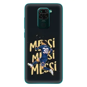 Чехлы для Xiaomi Redmi 10X (Leo чемпион) (AlphaPrint) (Messi ПСЖ)