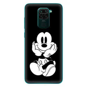 Эксклюзивный чехол для Xiaomi Redmi 10X (AlphaPrint - Мультяшные) (Микки на черном)