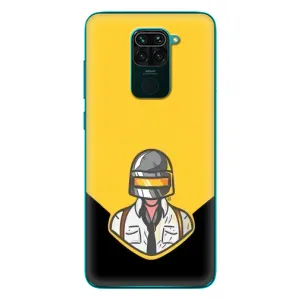 Чехол PUBG для Редми 10Х (AlphaPrint) (Пабг в шлеме)