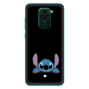 Чехол с принтом Стич на Xiaomi Redmi 10X (Стич на черном)
